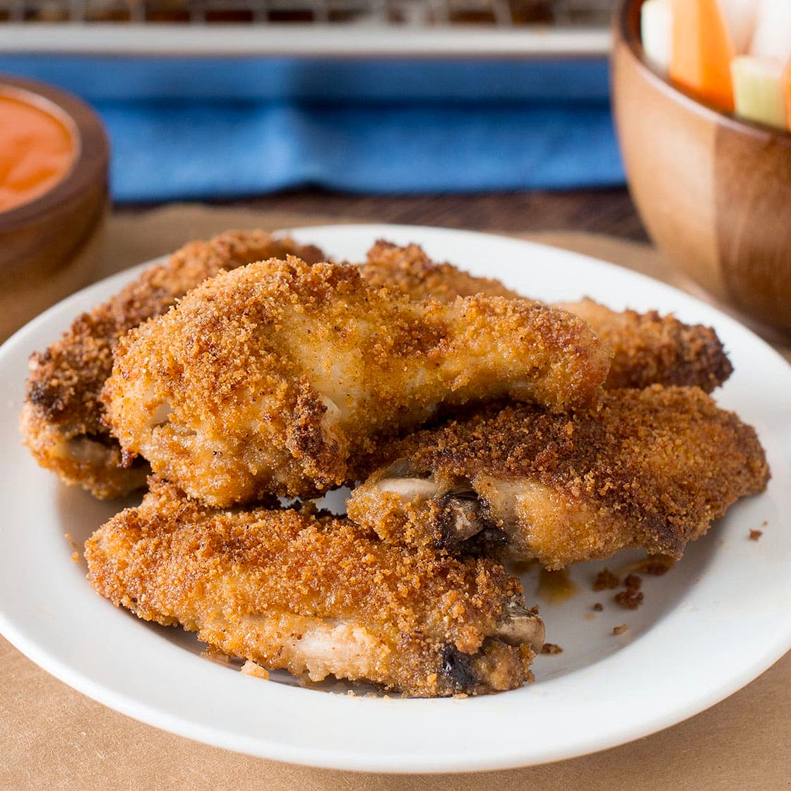 Oven-Fried Breaded Chicken Wings Recipe
