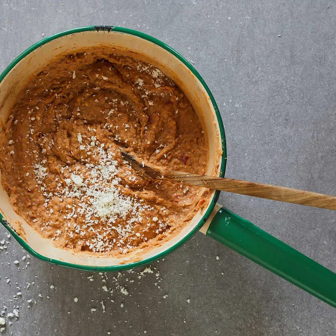 Frijoles de Fiesta (Fiesta Refried Beans)