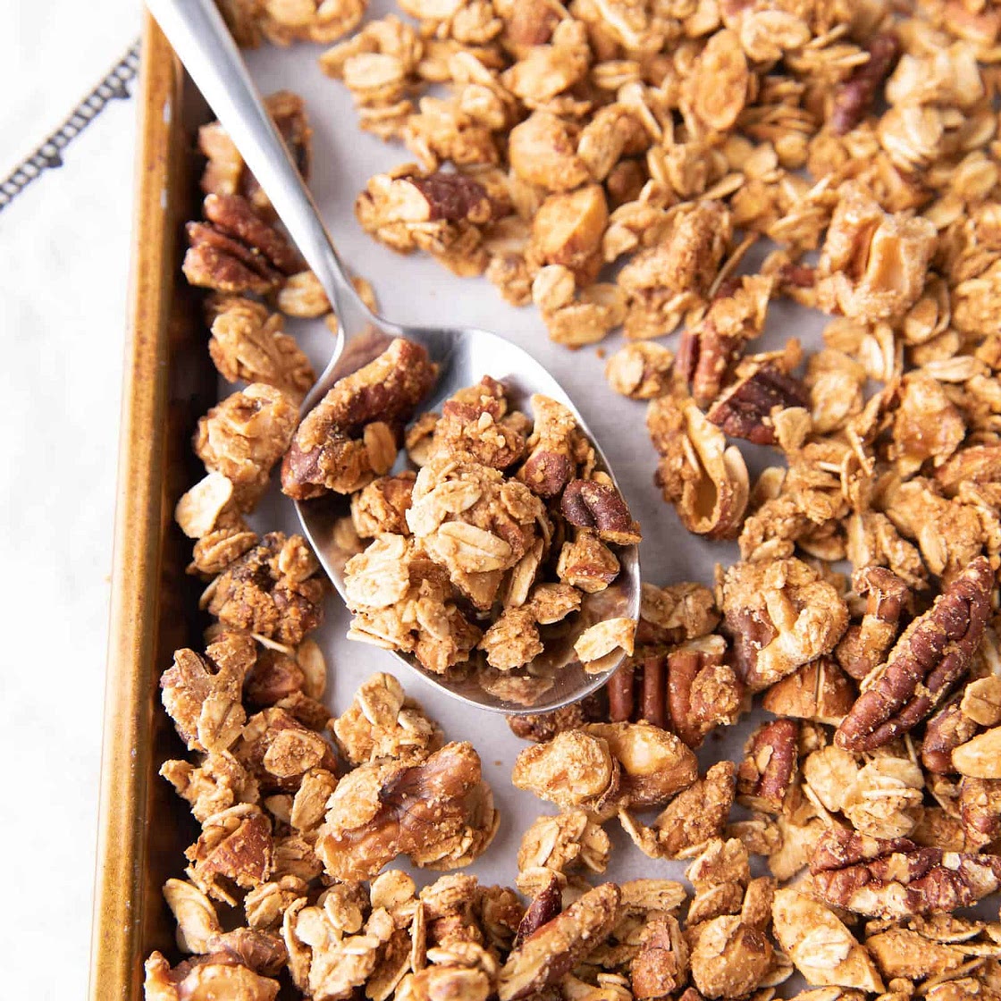 4 Ingredient Gluten Free Granola (Vegan)