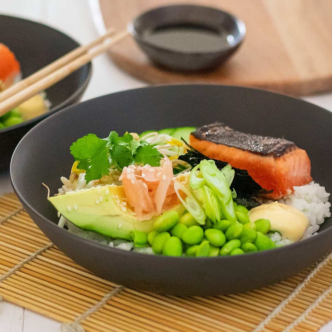 Salmon Poke Sushi Bowl