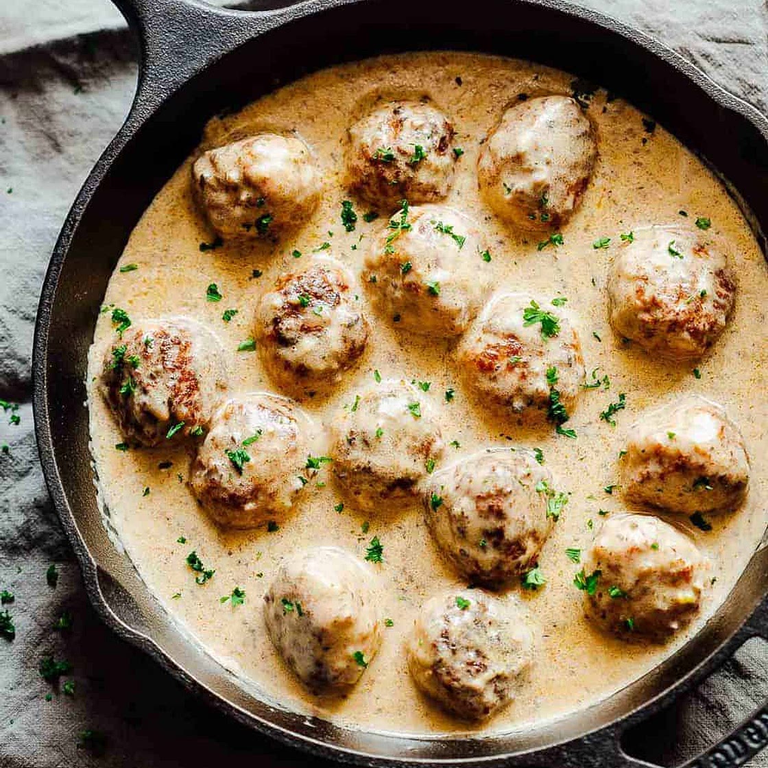 Creamy Cajun Chicken Meatballs