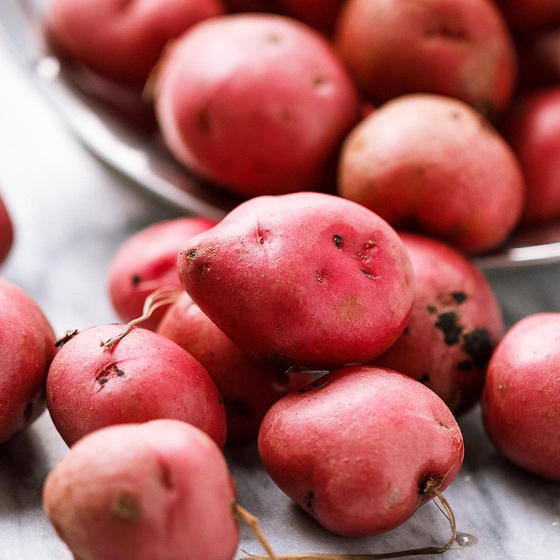 Roasted Garlic Butter Parmesan Potatoes