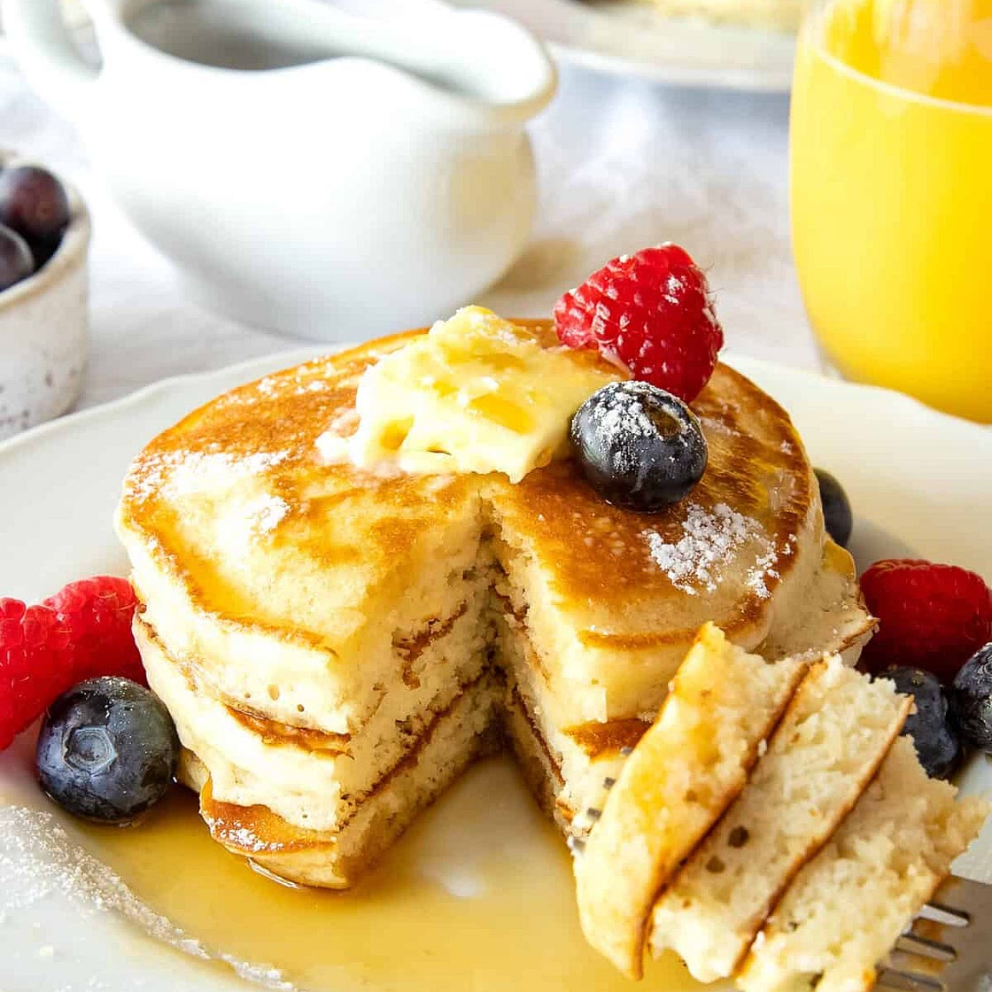 Fluffy Homemade Pancakes