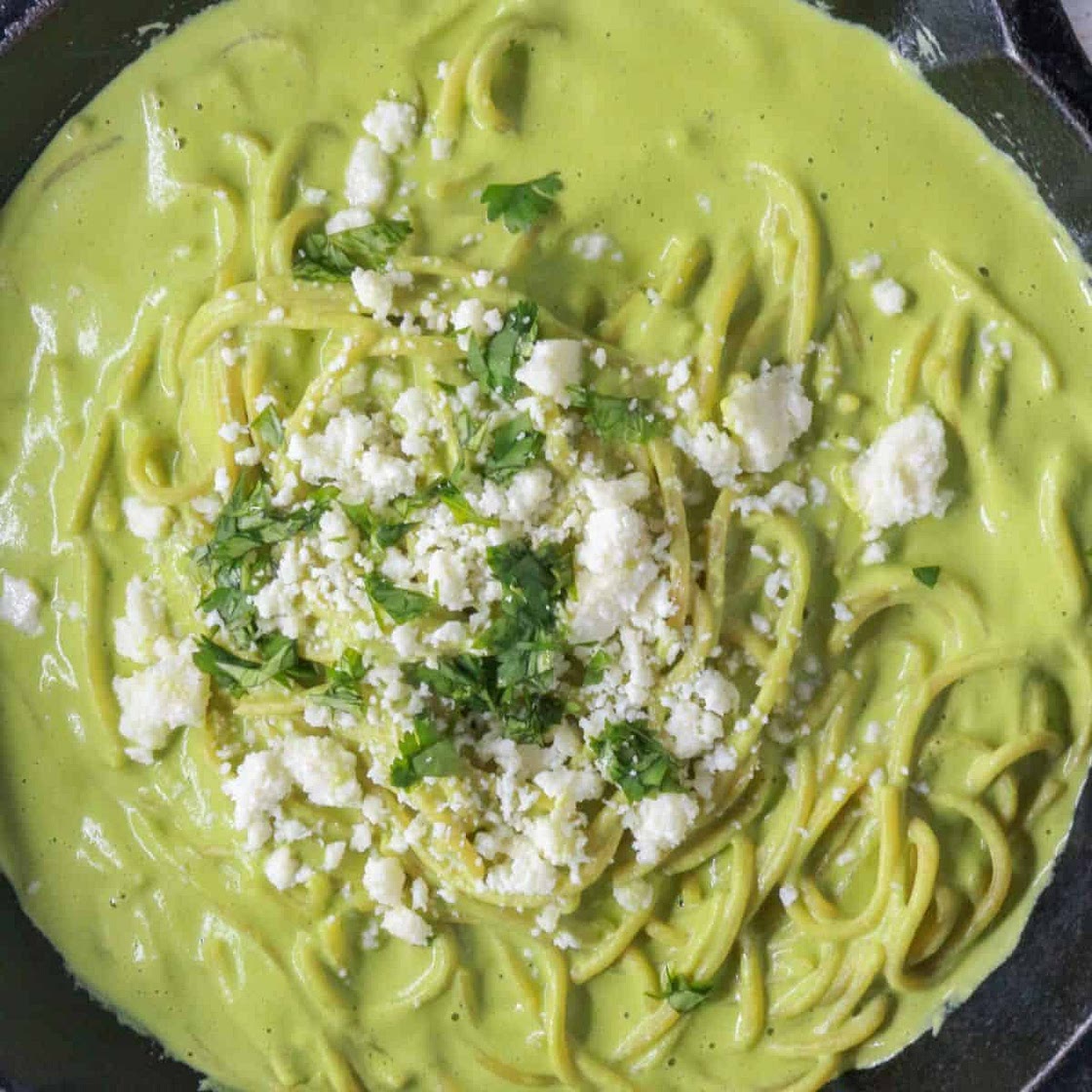 Espagueti Verde (Mexican Green Spaghetti)