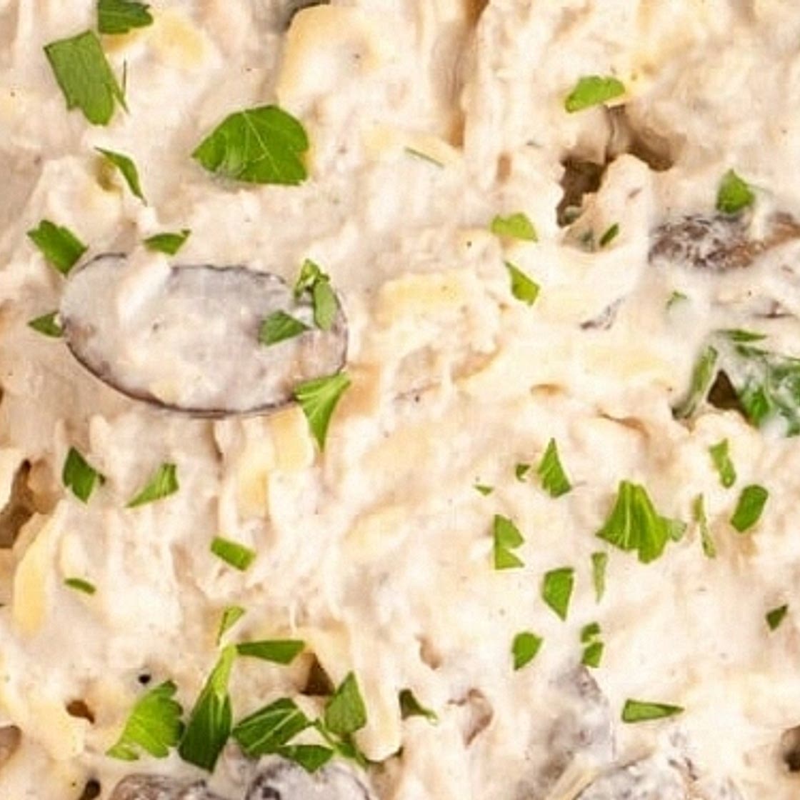 Slow Cooker Chicken Stroganoff