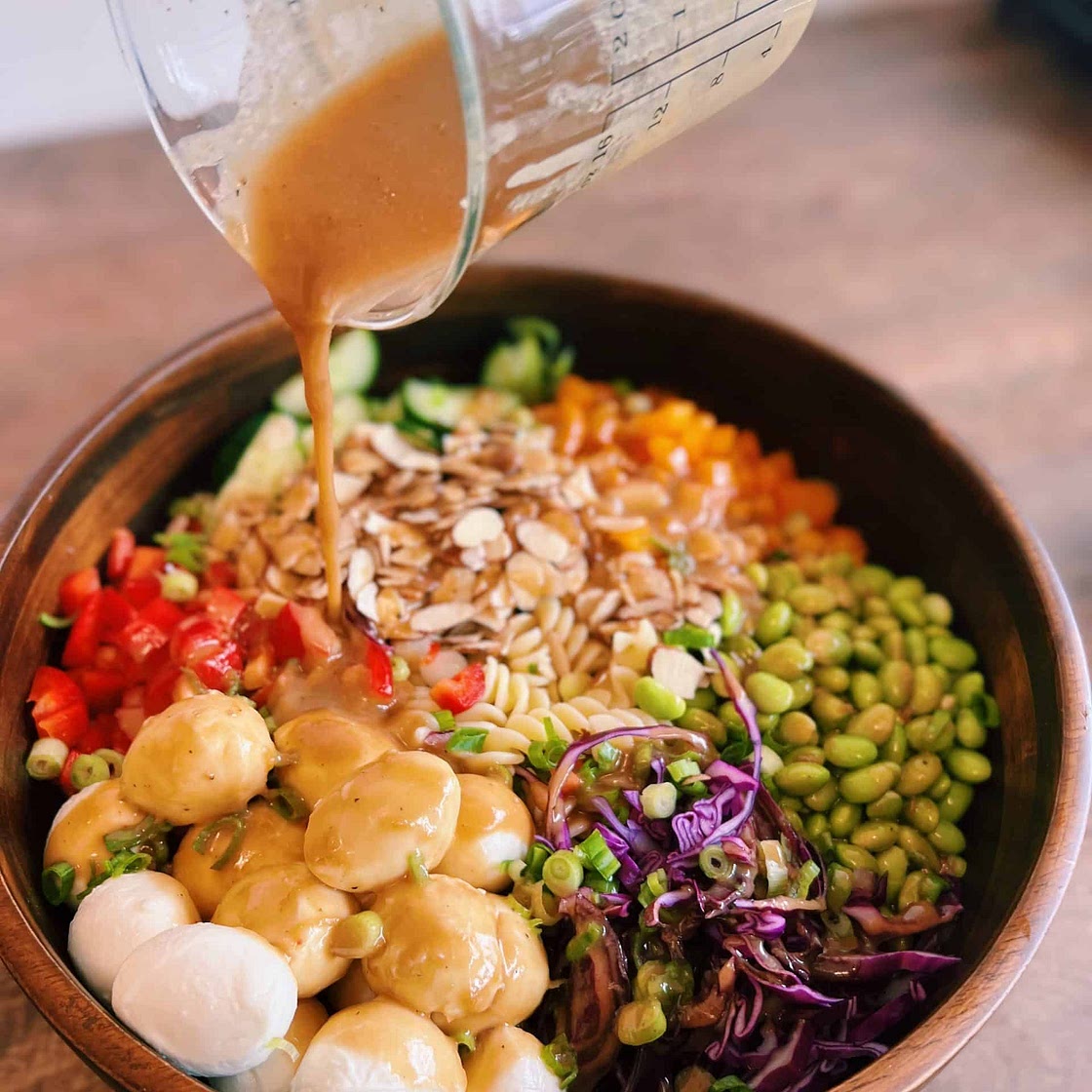 Creamy Sesame Pasta Salad