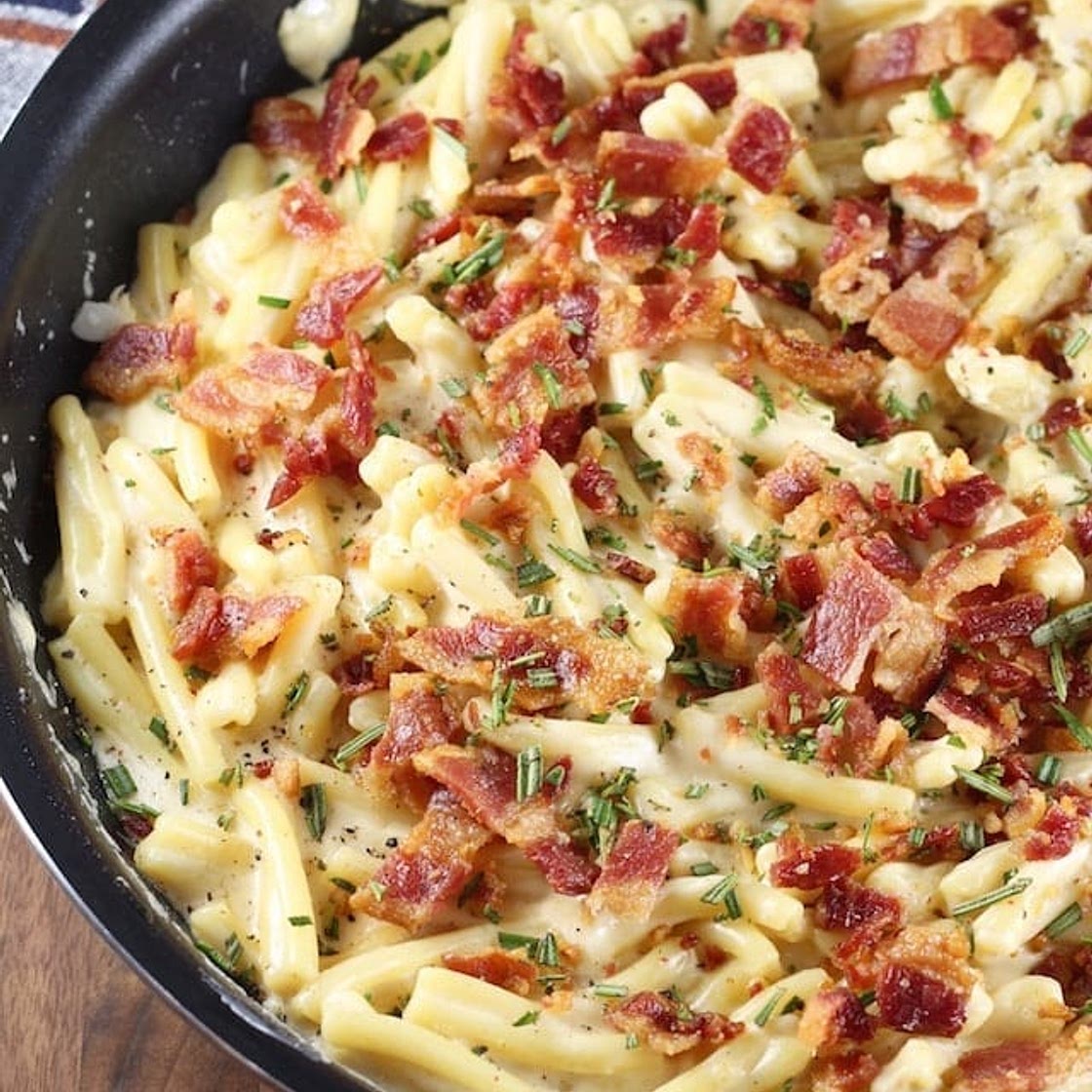 Bacon White Cheddar Pasta