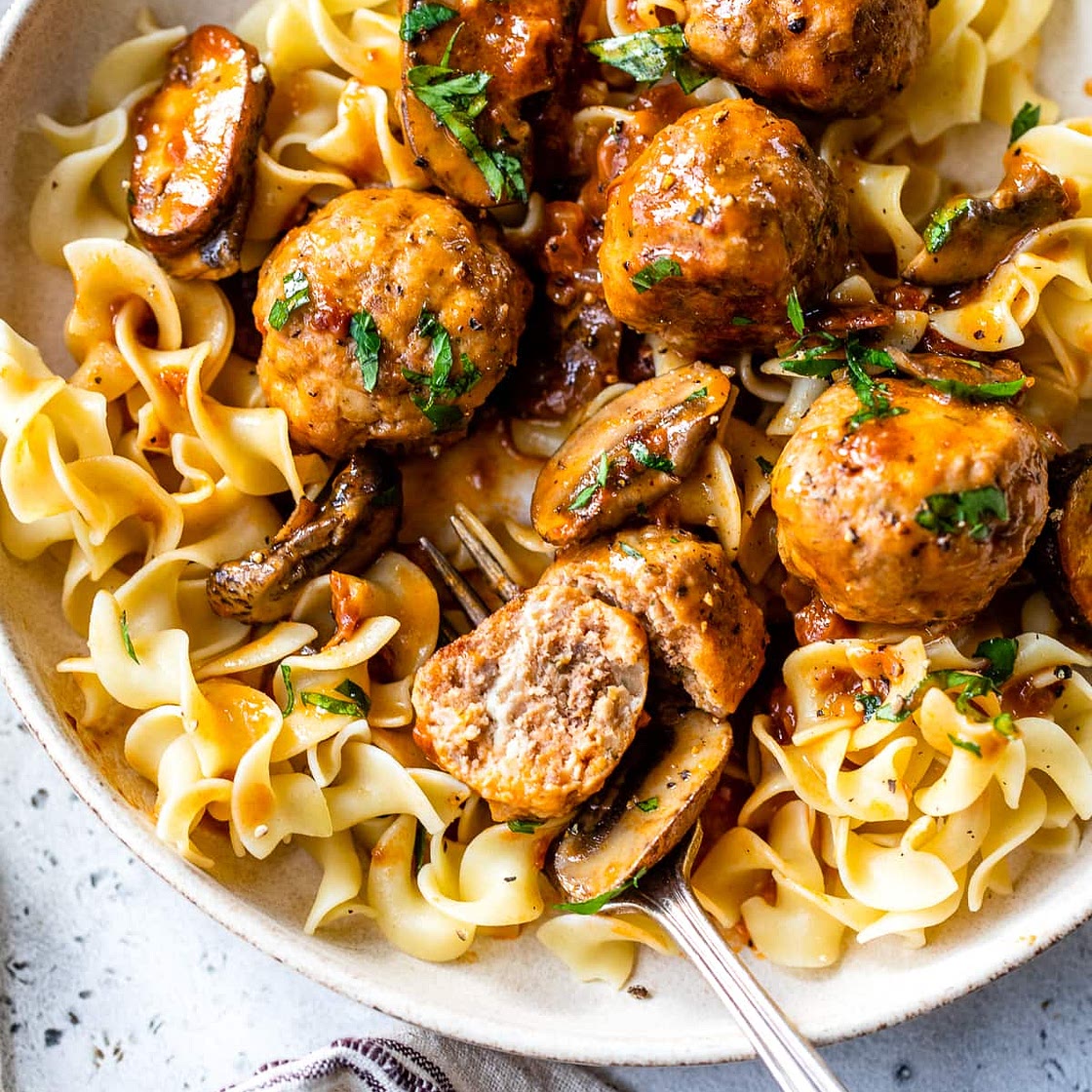 Salisbury Steak Meatballs (Instant Pot, Stove Top, Slow Cooker)