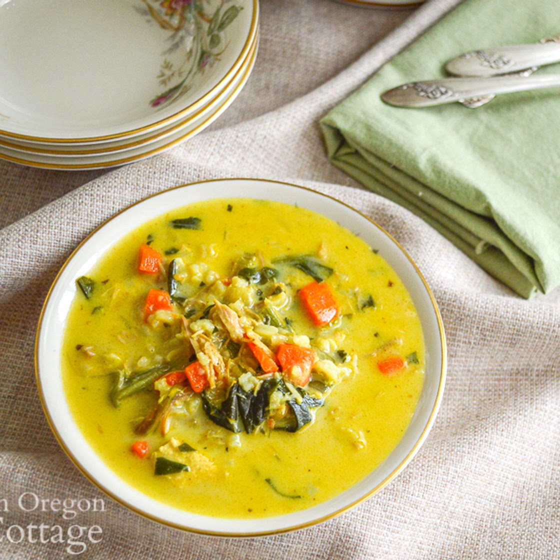 Curried Turkey and Rice Soup (or Chicken)