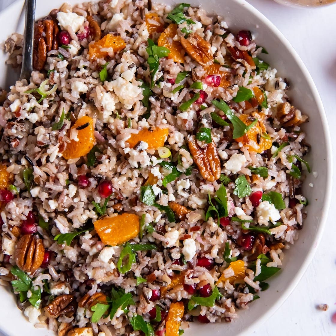 Wild Rice Salad with Orange and Pomegranate