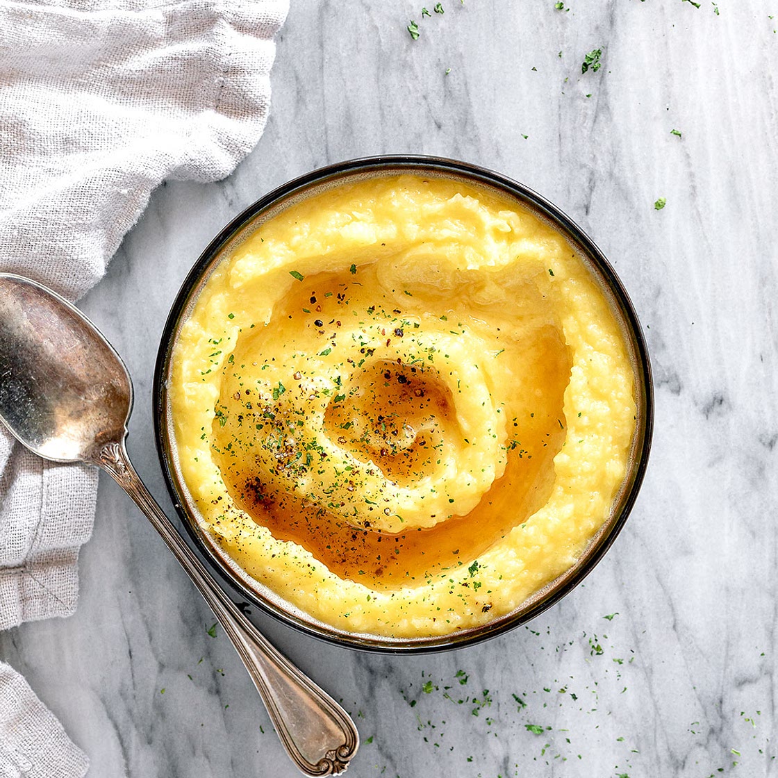 Parmesan Mashed Spaghetti Squash