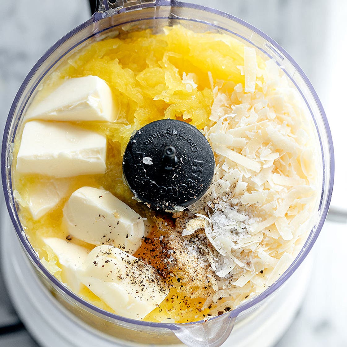 Parmesan Mashed Spaghetti Squash