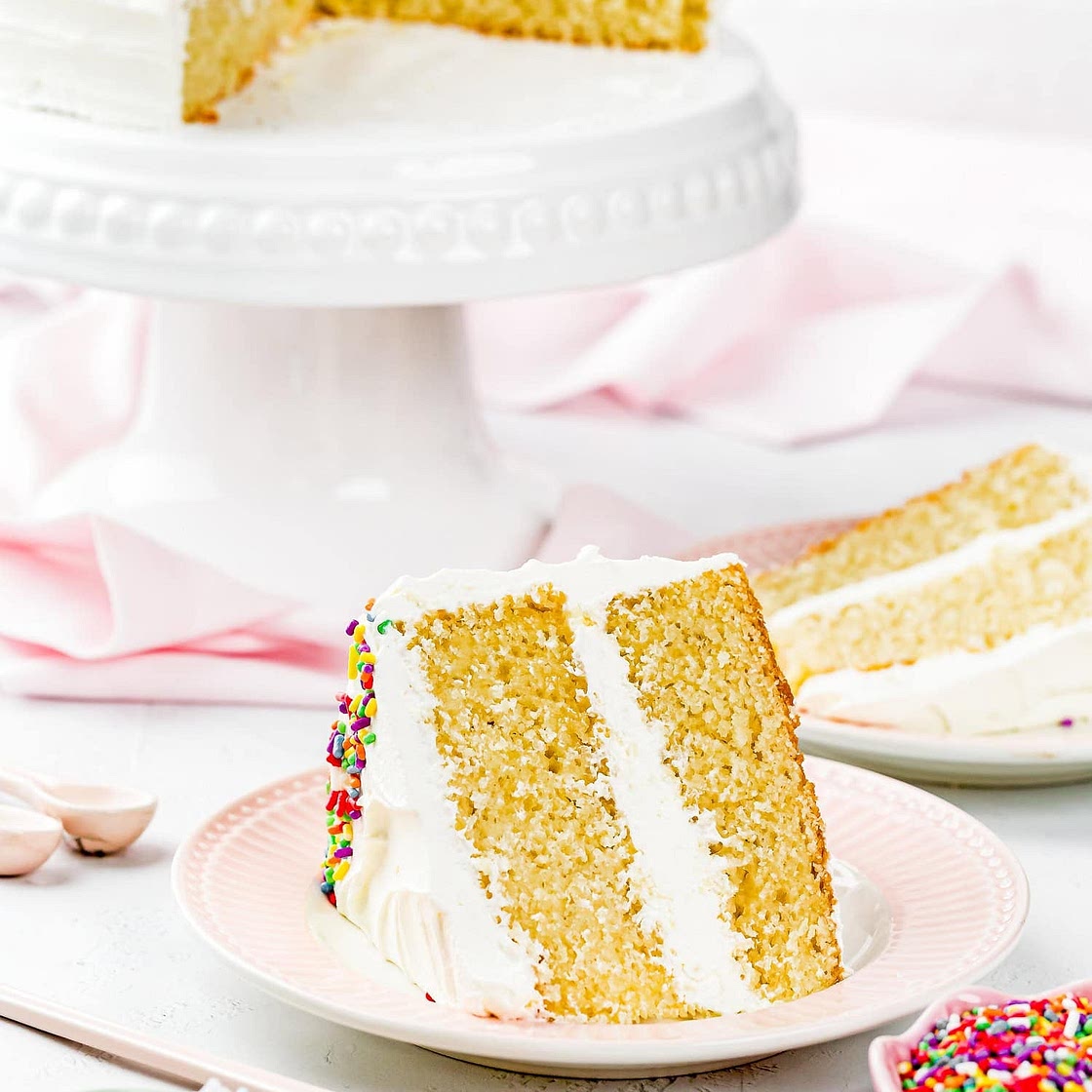 Eggless Vanilla Cake