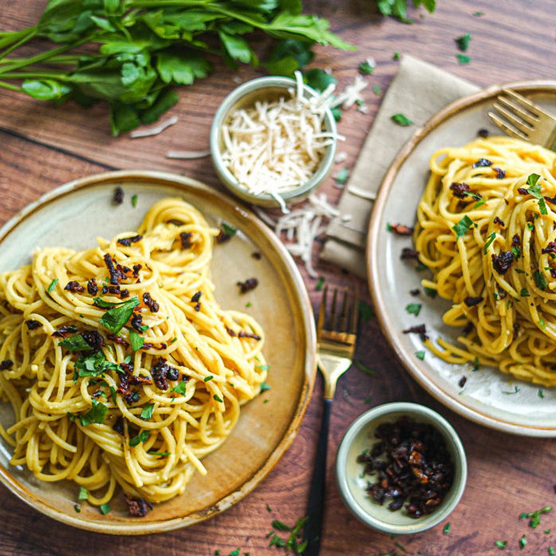 Vegan Carbonara (17 mins + Easy)
