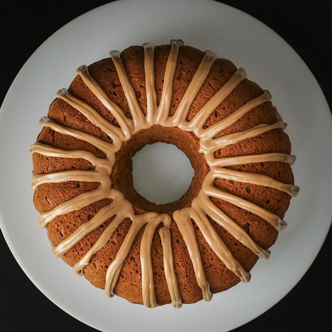 Pumpkin Bundt Cake with Maple Glaze