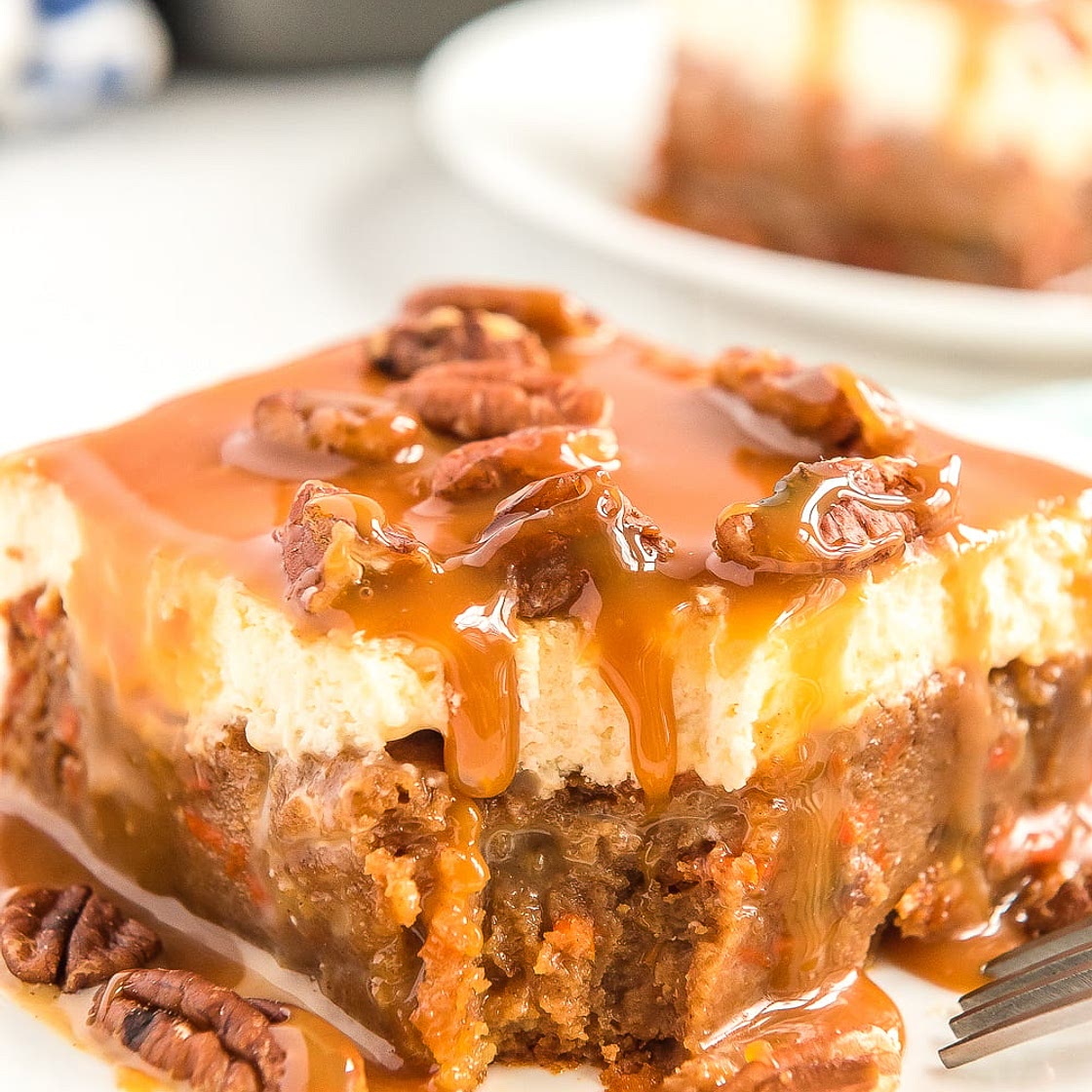Caramel Carrot Cake Poke Cake