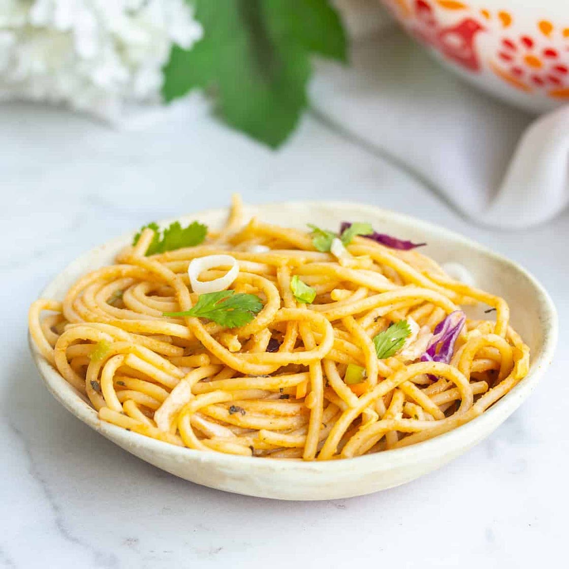 Spicy Thai Spaghetti Salad