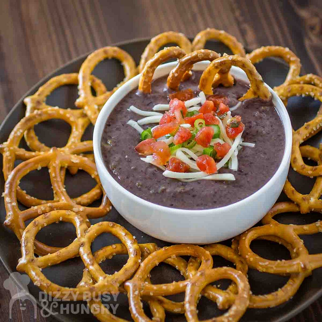 Easy 5-Minute Black Bean Veggie Dip With Jalapenos