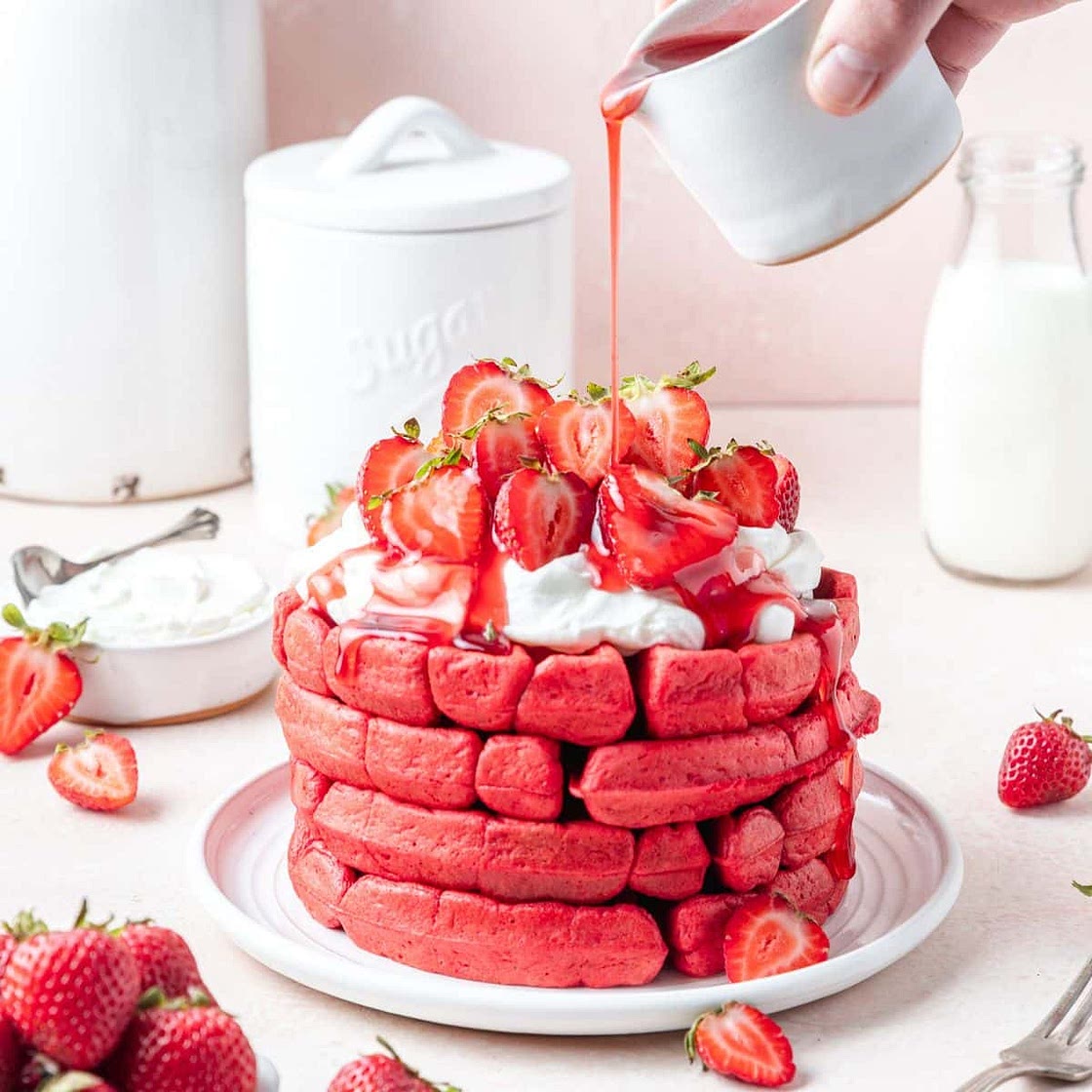 Strawberry Waffles