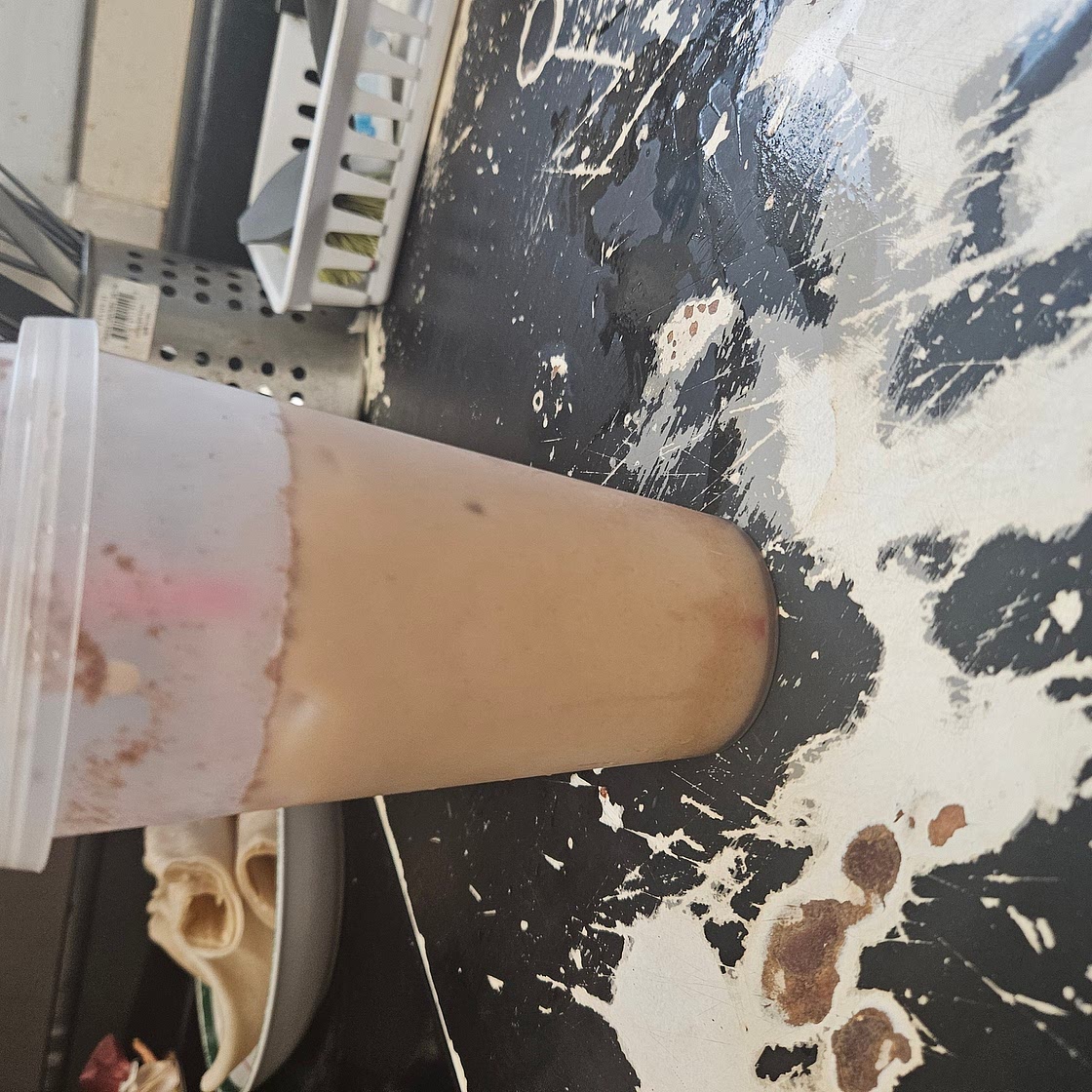 Ice Carmel ice coffee