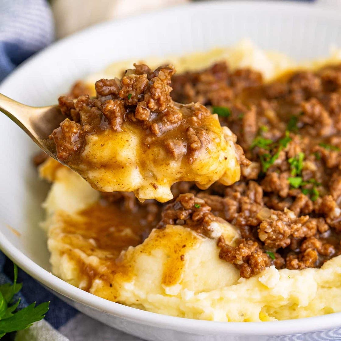 Ground Beef and Gravy (+Video)