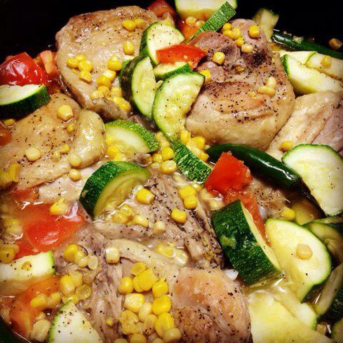 How to cook calabaza con pollo