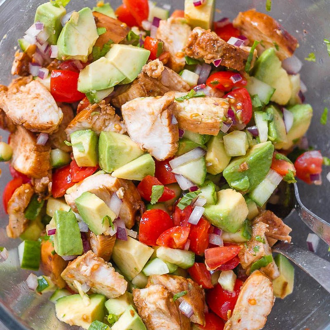 Healthy Avocado Chicken Salad