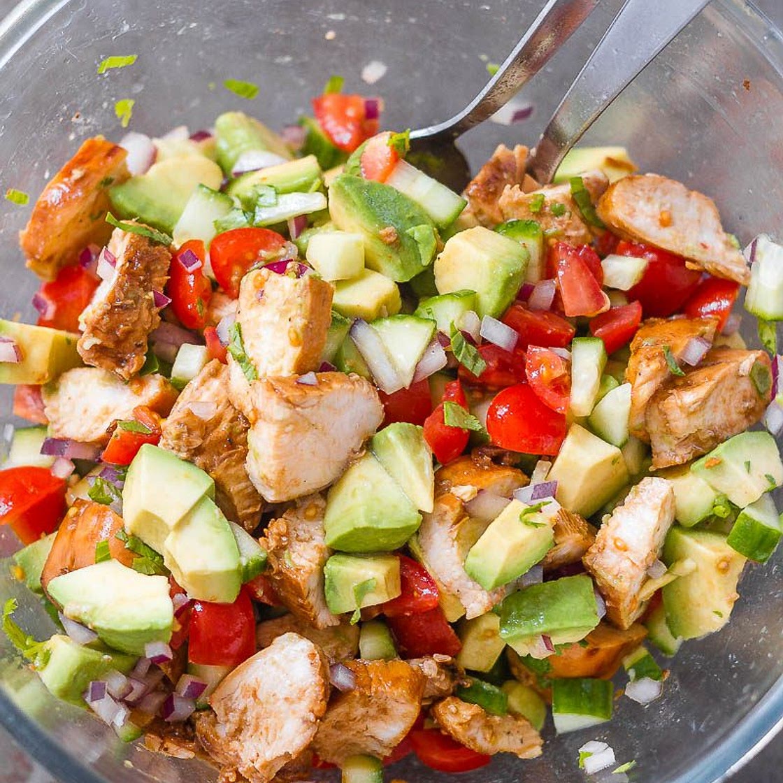 Healthy Avocado Chicken Salad
