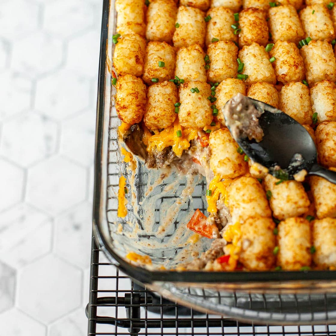 Dairy Free Tater Tot Casserole (Gluten Free)
