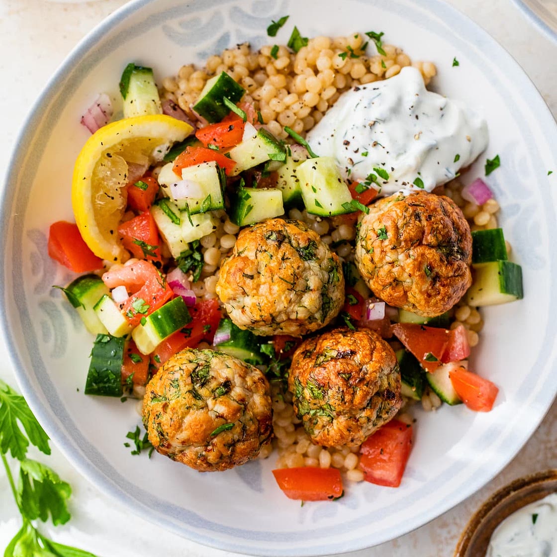 Mediterranean Meatball Bowl