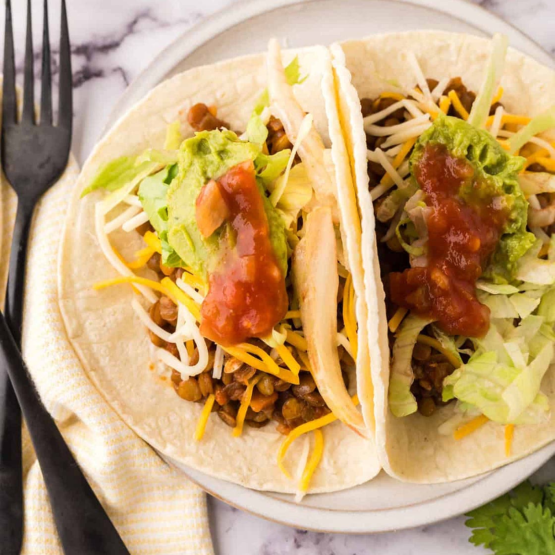 Quick and Easy Lentil Tacos