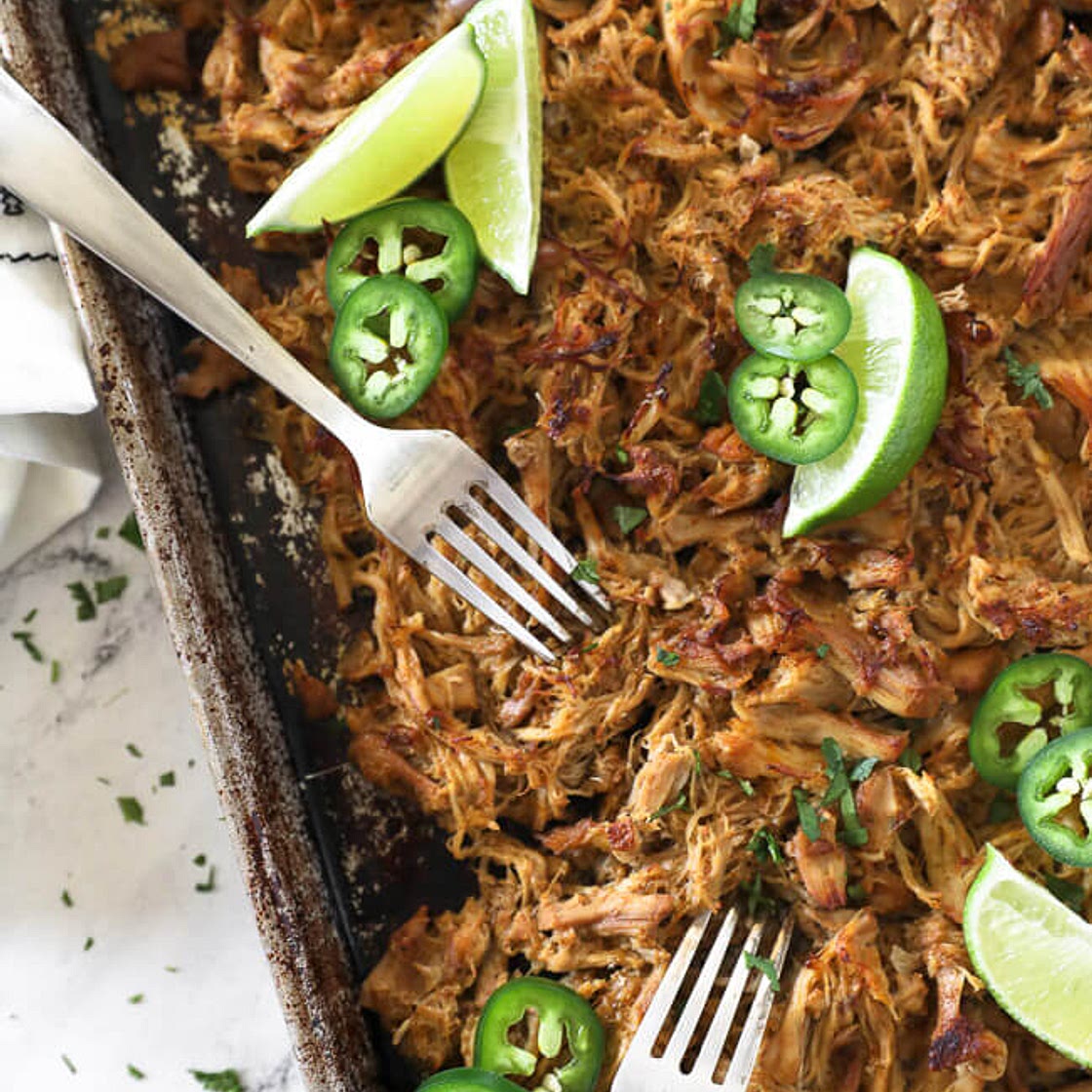 Chicken Carnitas (Juicy & Crispy!) - Slow Cooker or Instant Pot
