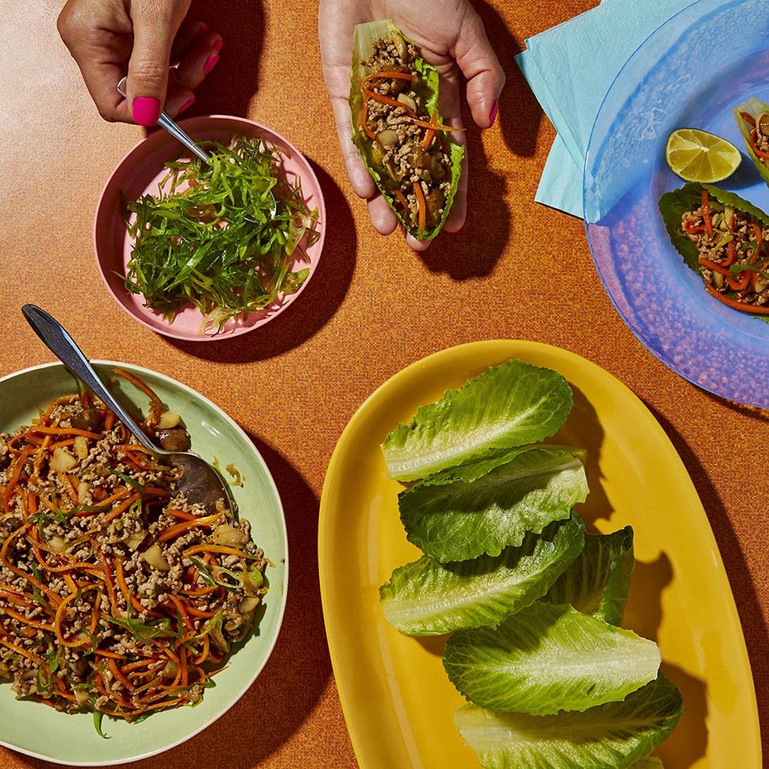 San choy bau (Chinese pork lettuce wraps)
