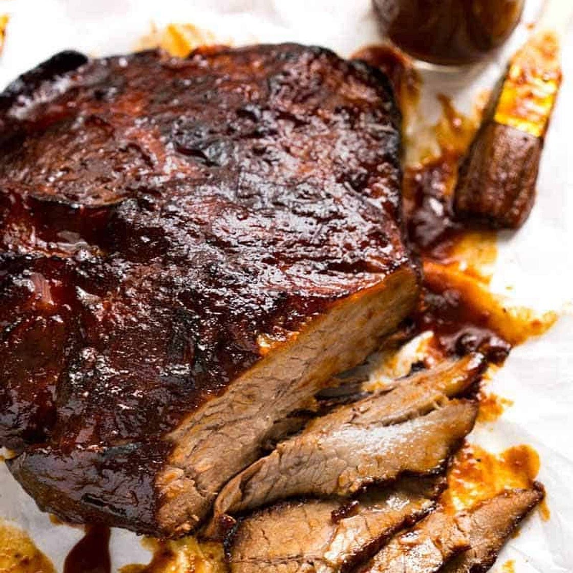 Slow Cooker Beef Brisket with BBQ Sauce