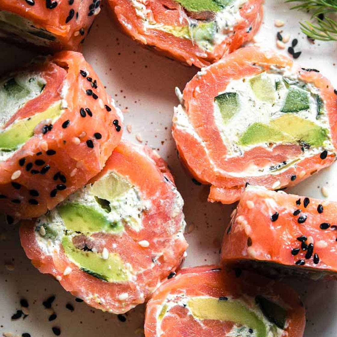 Smoked Salmon Roll Ups