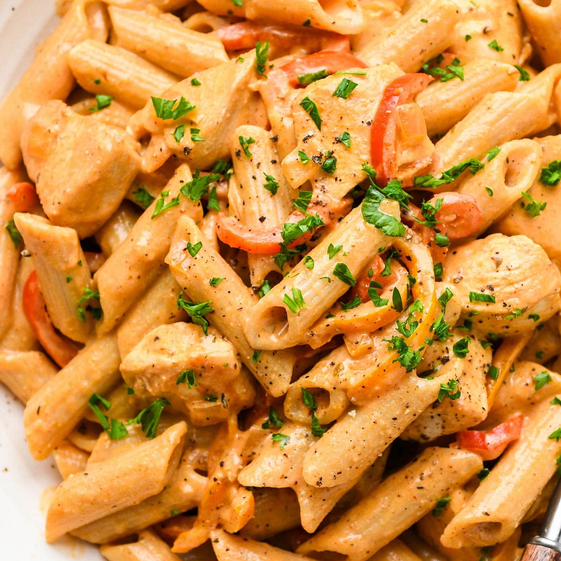 Creamy Cajun Chicken Pasta {gluten free + dairy free}