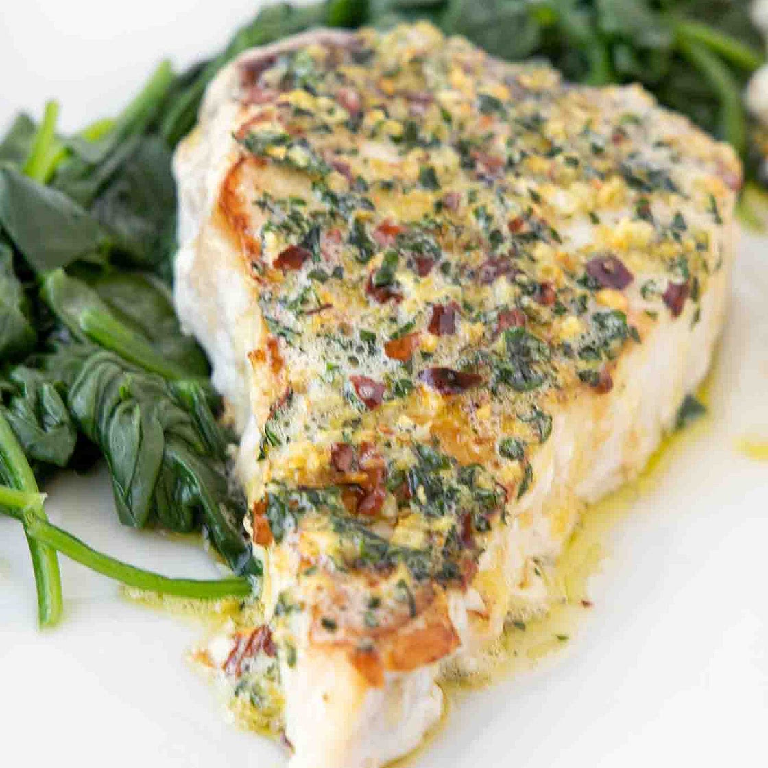 Ginger-Garlic Pan Roasted Swordfish