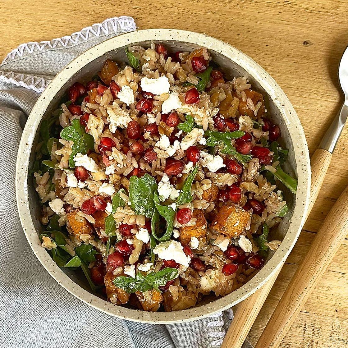 Iron-rich brown rice salad recipe for toddlers