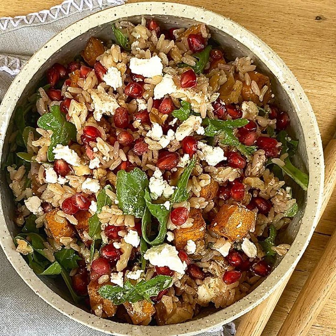 Iron-rich brown rice salad recipe for toddlers