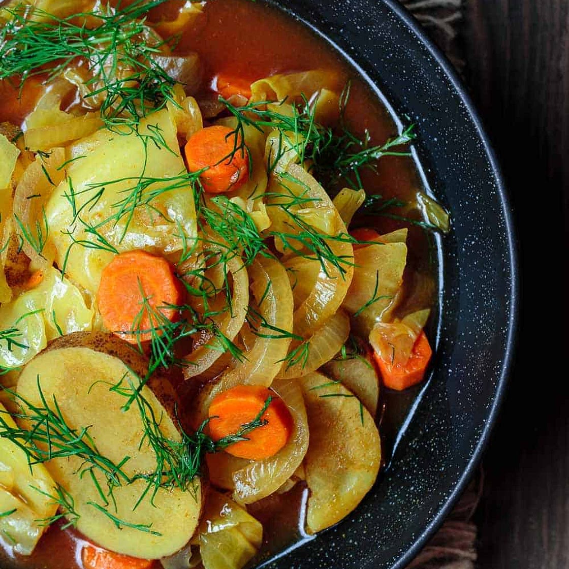 Mediterranean Vegan Cabbage Soup (Three Ways)