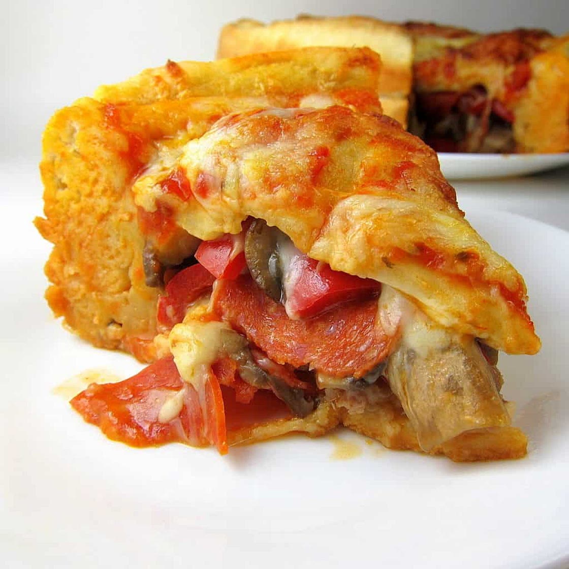 Double Decker Stuffed Pizza
