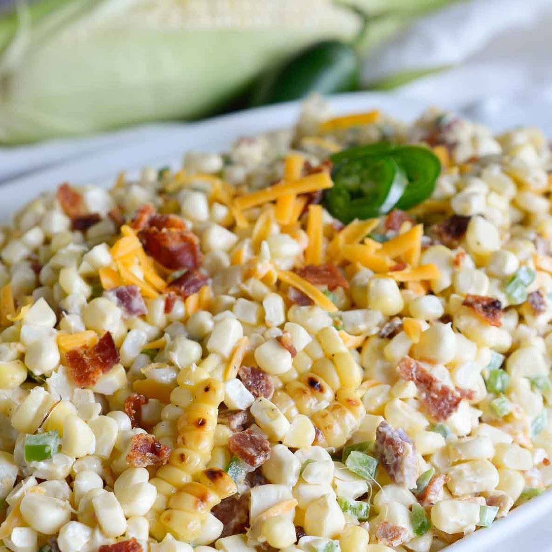Jalapeño Popper Grilled Corn Salad