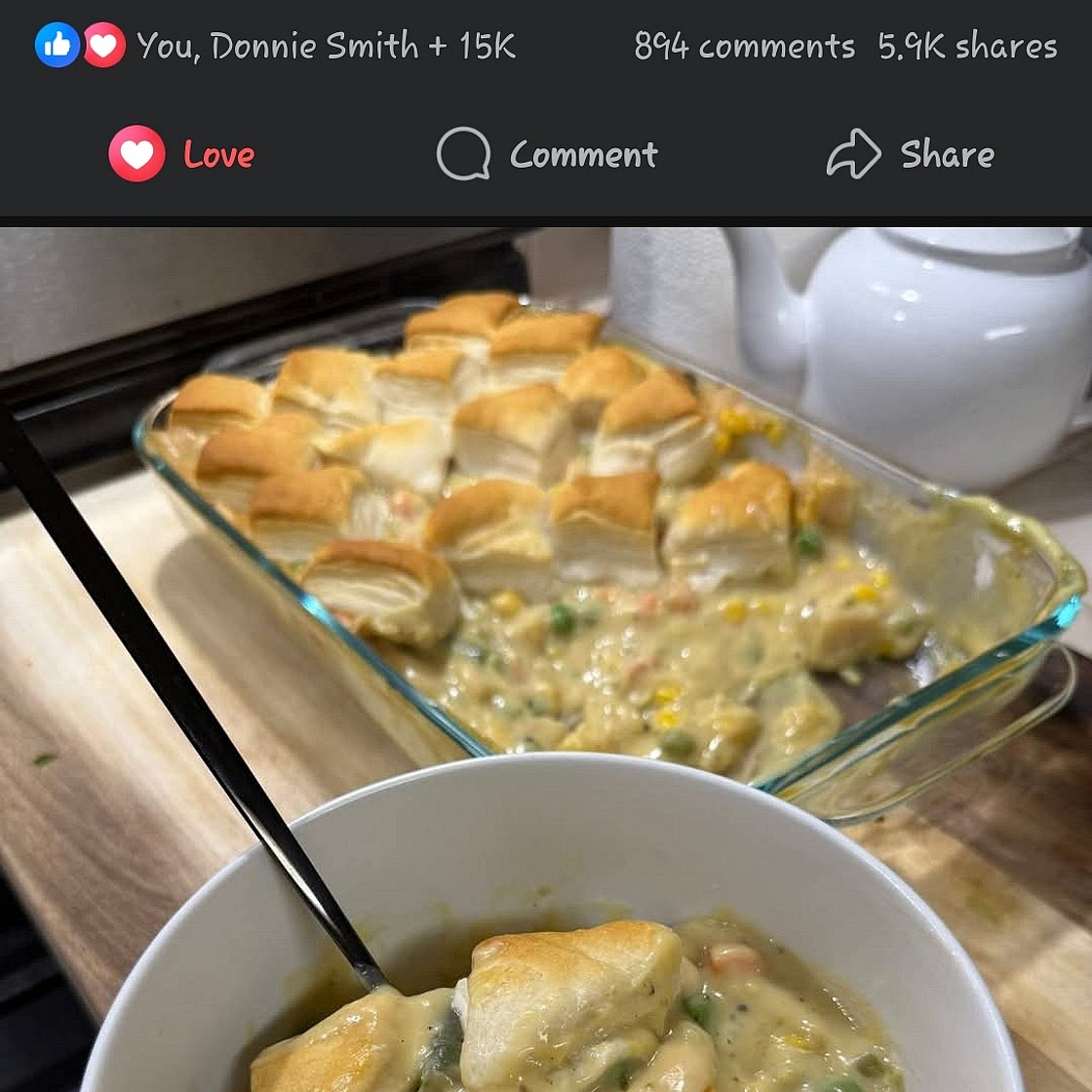 Casserole Pot Pie Recipe