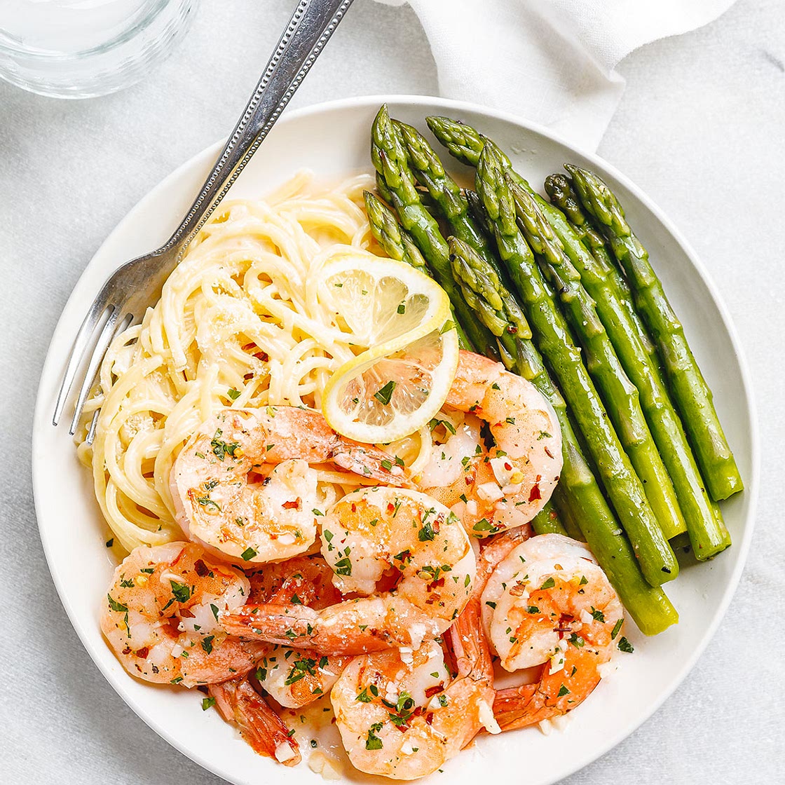 Baked Shrimp with Lemon Garlic Butter Sauce