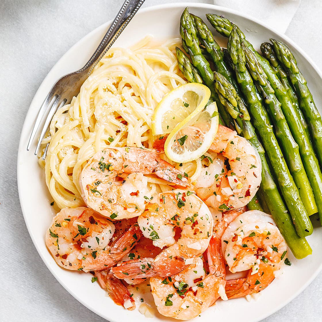 Baked Shrimp with Lemon Garlic Butter Sauce