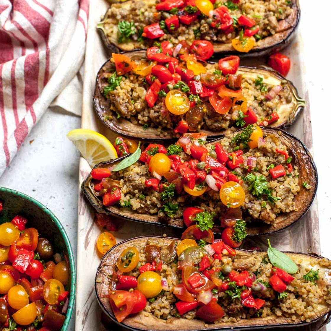 Mediterranean Eggplant Boats