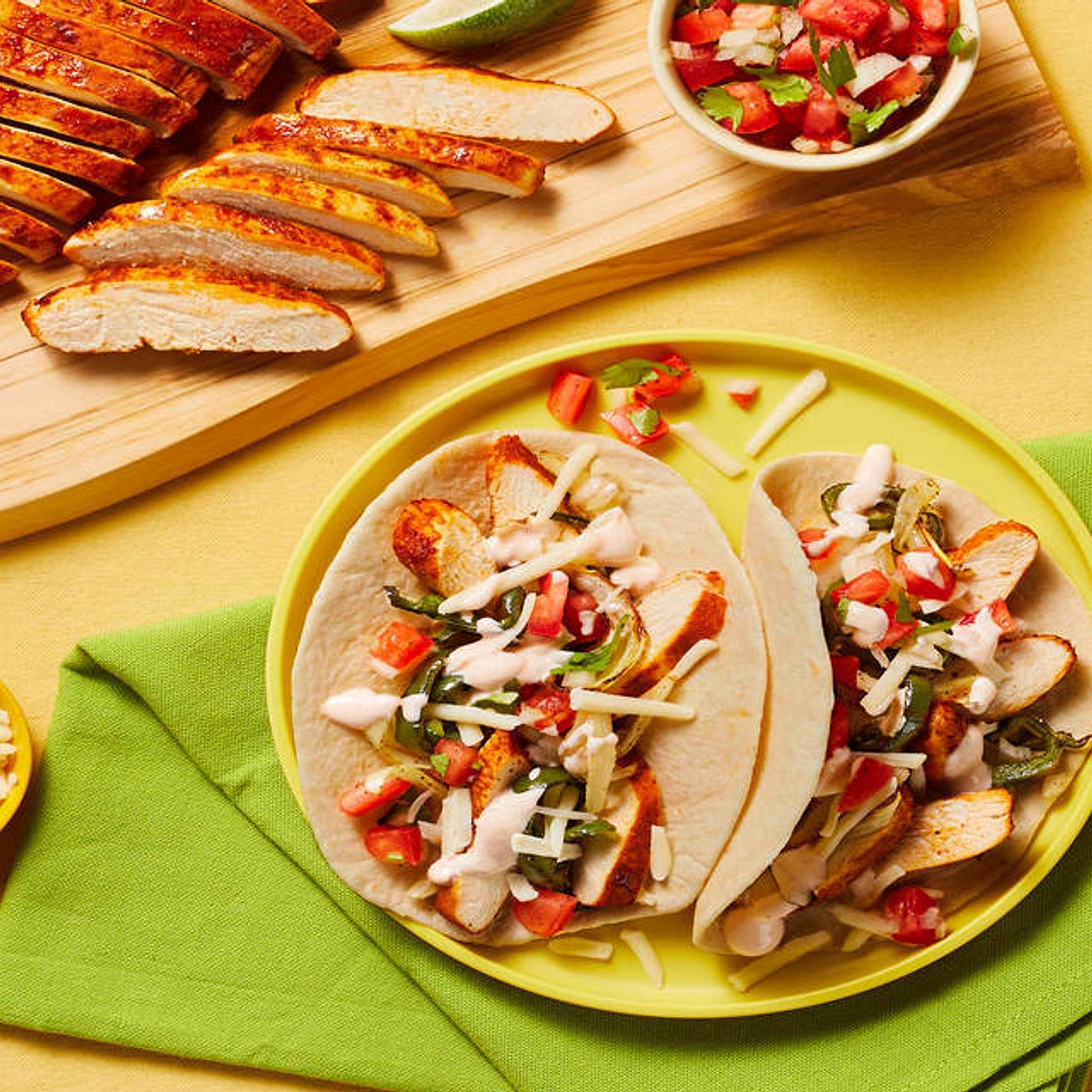 Sheet Pan Chicken & Poblano Fajitas All In One Pan