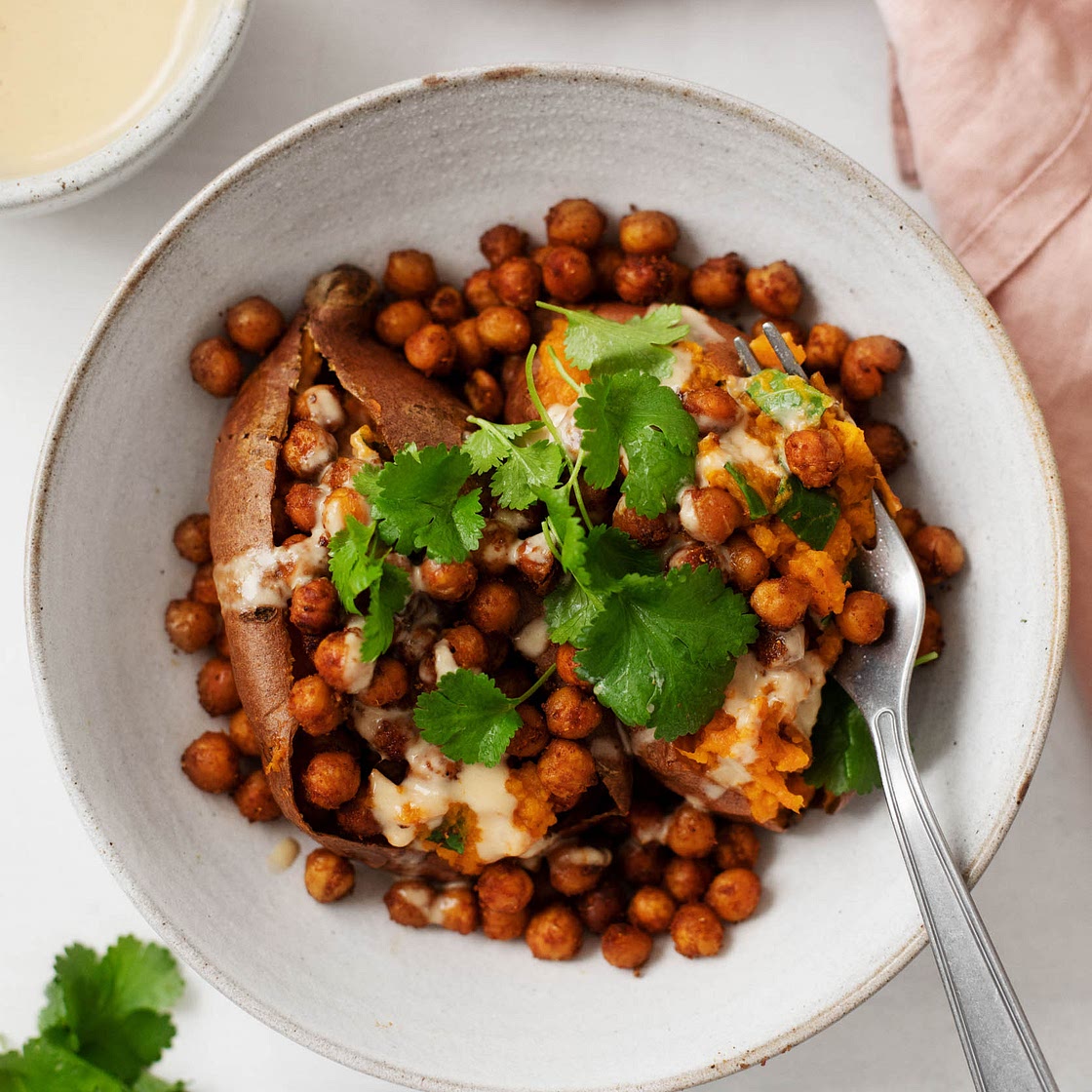Tandoori Spiced Sweet Potatoes and Chickpeas
