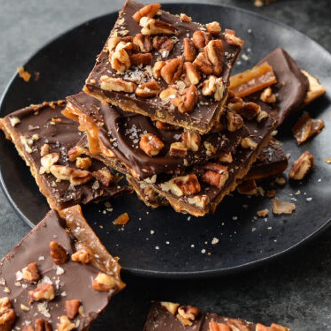 Chocolate Toffee Matzo Crack