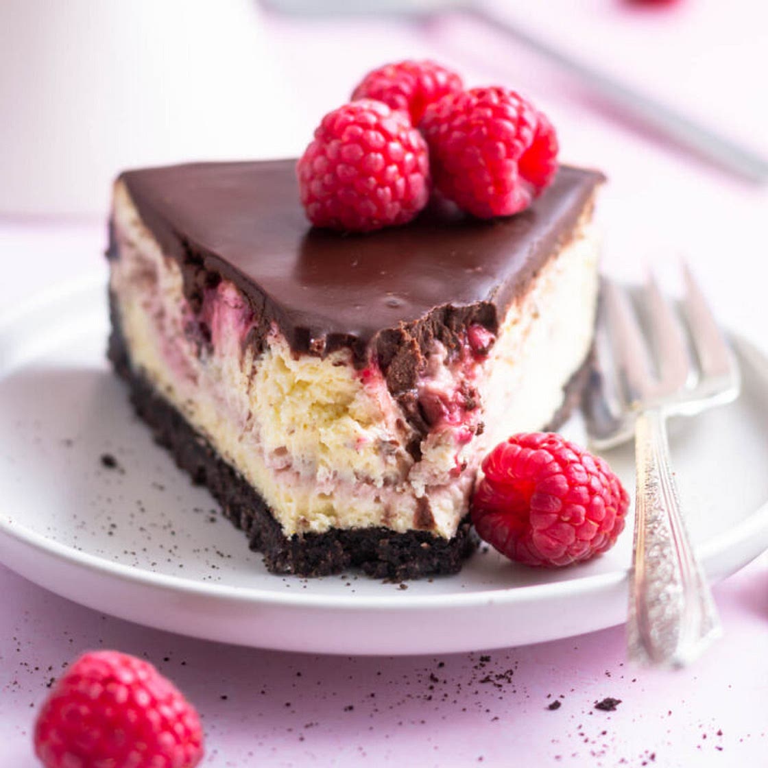 Chocolate Raspberry Cheescake